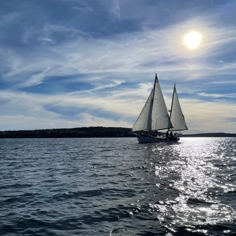 a boat on a body of water