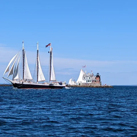 a large ship in a body of water