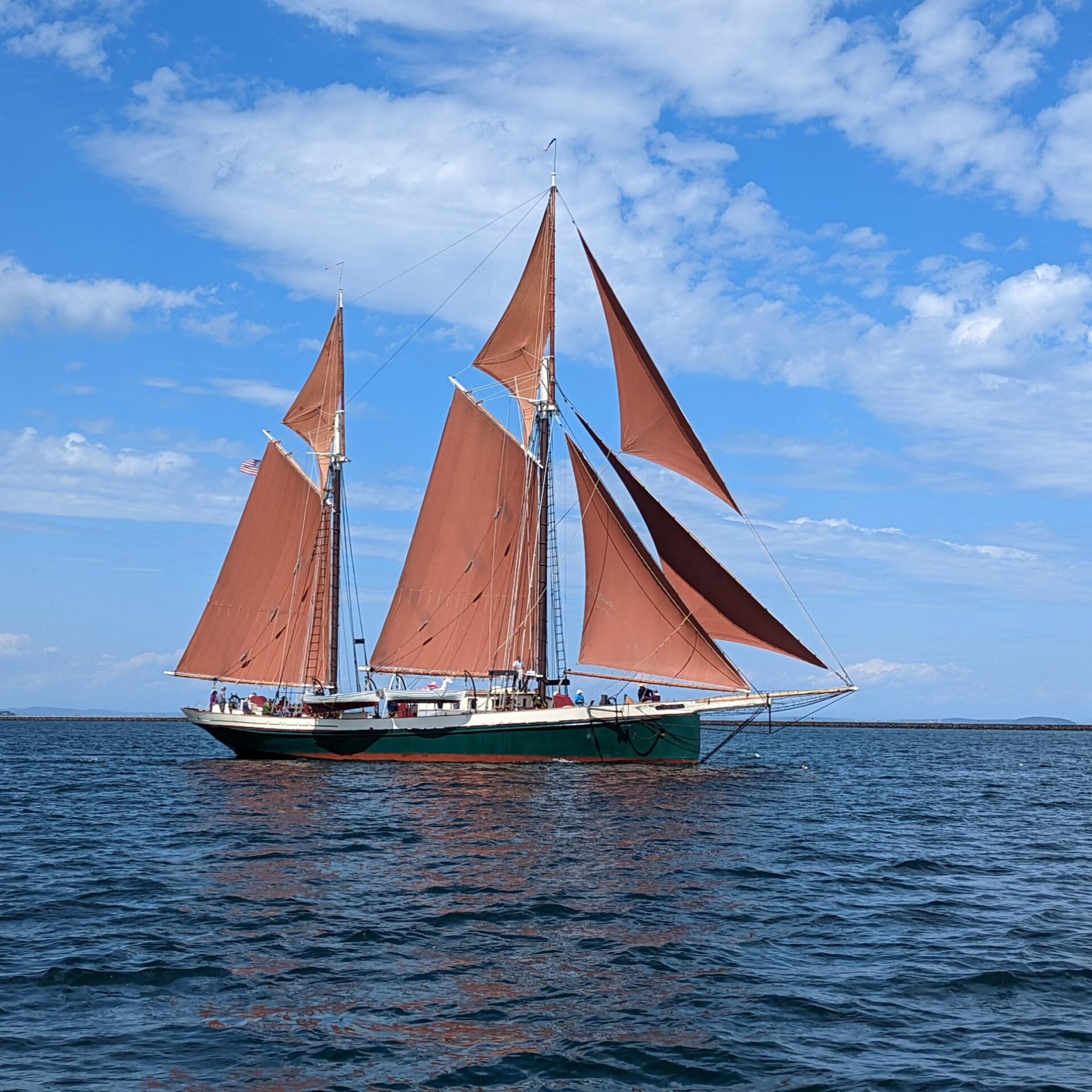 a boat in a large body of water