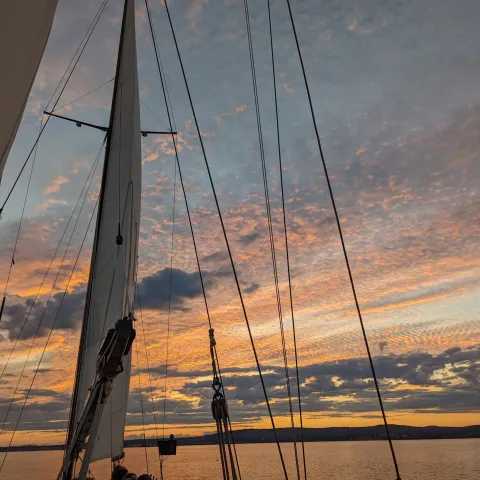 a boat on a body of water