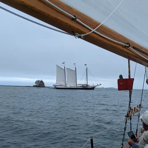 a boat on a body of water