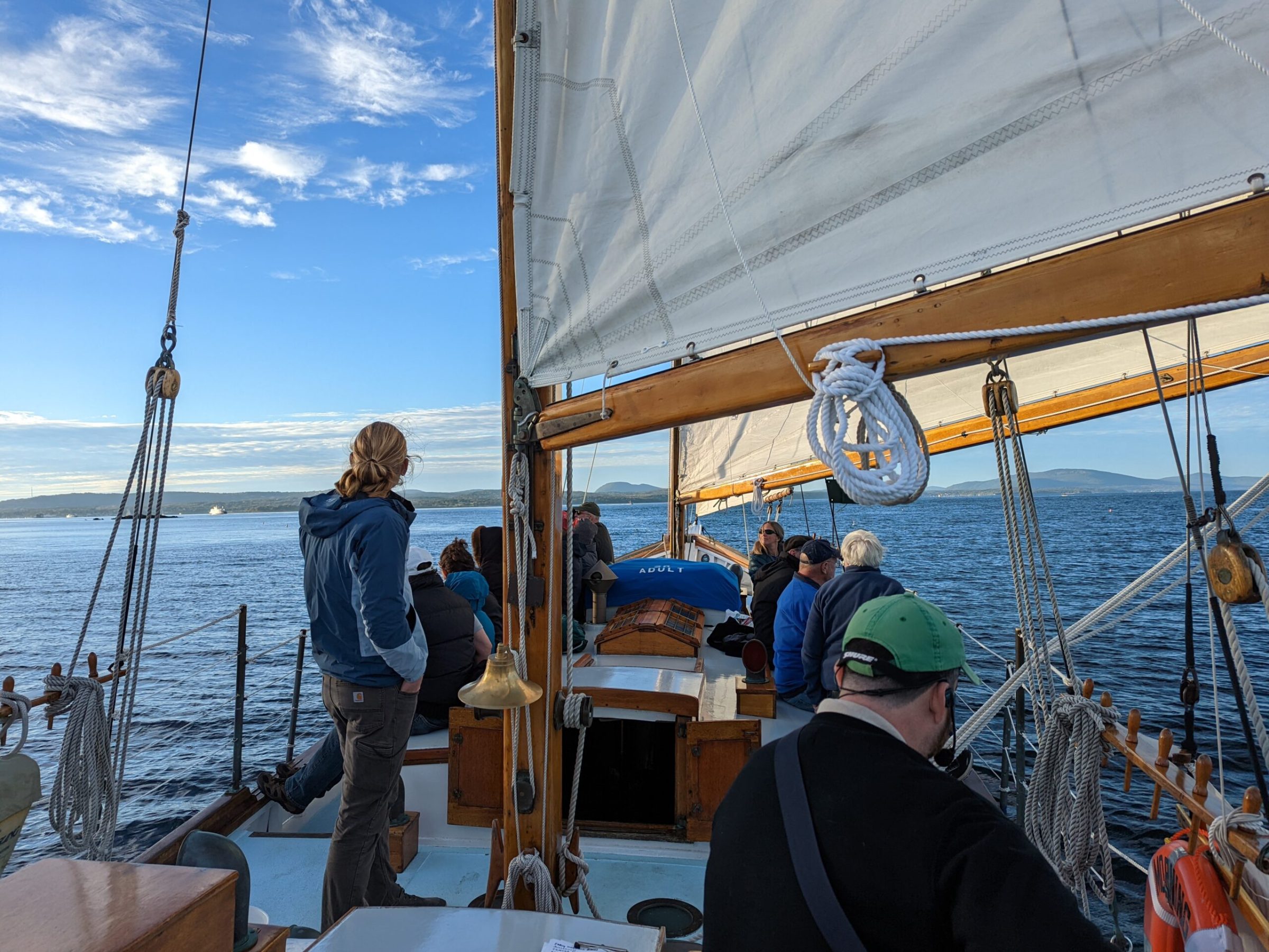 a group of people on a boat