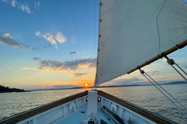 a boat on a body of water